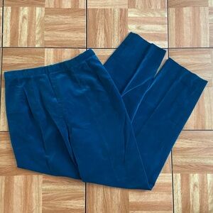 VINTAGE! Cotton Deep Teal White Stag Pants Retro Chic MADE IN USA